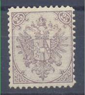 Bosnia & Hercegovina Austria Occupation 25 Kr 1st Board Perforation 11 1/2 1879 MH * - Nuevos