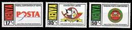 (016) Kenya / Kenia  Postal Emblems / Transport / Communication  ** / Mnh  Michel 741-43 - Kenya (1963-...)