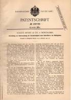 Original Patentschrift - Société Reynet & Co In Montauban , 1901 , Signal Für Lokomotive , Eisenbahn !!! - Other & Unclassified