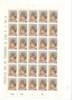 EVRY LA CATHEDRALE    -  FEUILLE DE 30 TIMBRES A 2,80 - Full Sheets
