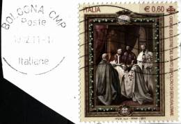 Italia 2011, Ordine Gerosolimitano (o), Autoadesivo Su Frammento - 2011-20: Afgestempeld