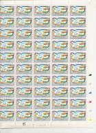 ORGANISATION DES NATIONS UNIES  -  FEUILLE DE 50 TIMBRES A 4,30 - Full Sheets