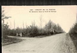 CIRCUIT DE LA SARTHE 1906 ,   N°18 , Déviation Dans La Forêt De VIBRAYE , AUTOMOBILE - Vibraye