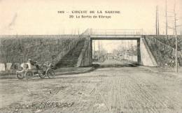 CIRCUIT DE LA SARTHE 1906 , BELLE AUTOMOBILE , N°20 , La Sortie De  VIBRAYE - Vibraye