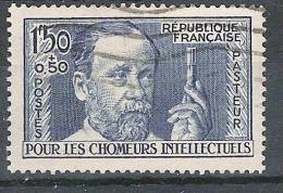 France, 1936,Au Profit Des Chomeurs Intellectuels, Yvert N° 333, Louis PASTEUR, Obl, Cote 22 Euros , TB - Louis Pasteur