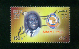 EGYPT / 2009 / SOUTH AFRICA /  ALBERT LUTHULI / NOBEL PRIZE IN PEACE / MNH / VF - Nuevos