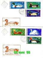 1976 Fauna  Birds -  Ducks  6v.- 2 FDC    BULGARIA / Bulgarie - Patos