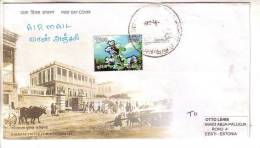 GOOD INDIA Postal  Cover To ESTONIA 2007 - Good Stamped: Flowers - Briefe U. Dokumente