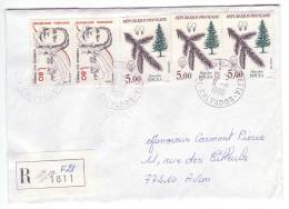 FRANCE.  Lettre Recommandée De 1986, Cover, Letter, EPICEA, Arbre, Spruce, Tree X 3, N°2387 - Brieven En Documenten