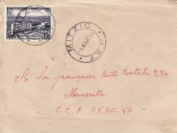 MITZIC - GABON - AFRIQUE - COLONIE FRANCAISE - N° 234 HOPITAL DE BRAZZAVILLE - LETTRE PAR AVION - Cartas & Documentos