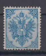 Bosnia And Hercegovina Austria 10Kr Perforation 12 3/4 1st Board 1879 MH * - Unused Stamps