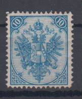 Bosnia And Hercegovina Austria 10Kr Perforation 12 3/4 1st Board 1879 MH * - Ungebraucht