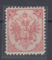 Bosnia And Hercegovina Austria 5Kr Perforation 13 1st Board 1879 MH * - Ungebraucht