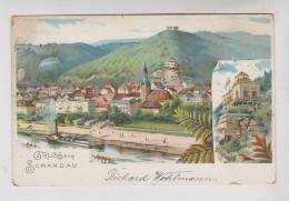 CPA ILLUSTREE GRUSS AUS SCHANDAU En 1899 !!!! - Bad Schandau