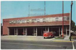 TOLEDO OH ~NUMBER 1 FIRE STATION~ HURON & ORANGE STR ~ C1950s Vintage Postcard ~ OHIO  [c4383] - Toledo