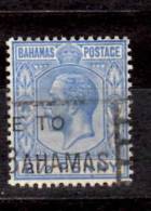 Bahamas 1922 2 1/2p King George V Issue  #75 - 1859-1963 Colonie Britannique