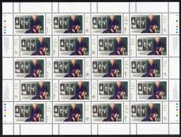 Canada MNH Scott #1509a Complete Sheet Of 20 With Tabs 43c Jeanne Sauve - Fogli Completi