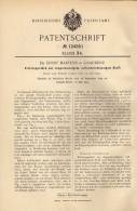 Original Patentschrift - Dr. E. Martens In Graudenz , 1899 , Kleidung Aus Luftdichtem Stoff !!! - Voor 1900