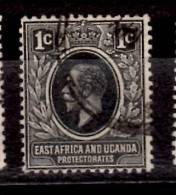 East Africa And Uganda 1912 1c King George V Issue  #40 - Protectorats D'Afrique Orientale Et D'Ouganda