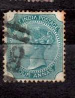 India 1866 4a Queen Victoria Issue  #26b - 1858-79 Compagnie Des Indes & Gouvernement De La Reine