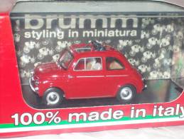 BRUMM - R404-01 -  FIAT 500D APERTA  LIMITED EDITION  AVEC SA BOITE Scala 1/43 - Brumm