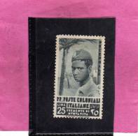 COLONIE ITALIANE EMISSIONI GENERALI 1933 DECENNALE MARCIA SU ROMA LIRE 25  MNH - Algemene Uitgaven