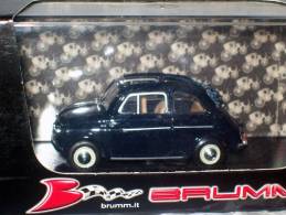 BRUMM - R342-06 -  FIAT 500 NORMALE APERTA 1957 AVEC SA BOITE Scala 1/43 - Brumm