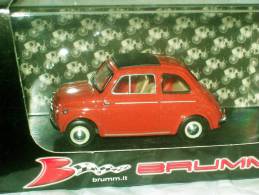 BRUMM - R365-01 -  FIAT 500 ROSSO CORALLO  AVEC SA BOITE Scala 1/43 - Brumm