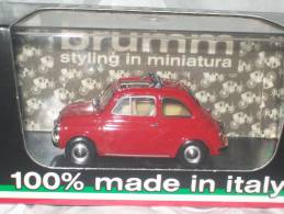 BRUMM - R454 -  FIAT 500F  ROSSO  AVEC SA BOITE Scala 1/43 - Brumm