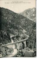 CPA : AXAT : Le Pont Du Chemin De Fer Et L'Entrée Du Tunnel - Axat