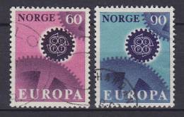 ## Norway 1967 Mi. 555-56 Europa CEPT Complete Set !! - Oblitérés