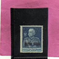 COLONIE ITALIANE OLTRE GIUBA 1925 - 1926 GIUBLIELO DEL RE DENT. 13 1/2 LIRE 1 MLH IN OFFERTA - Oltre Giuba