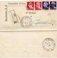 1945 LETTERA  RACCOMANDATA CON ANNULLO PALERMO SUCC. 10  +  S. GIUSEPPE JATO - Poststempel