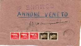 1945 FRONTESPIZIO RACCOMANDATA CON ANNULLO  VENEZIA - Poststempel