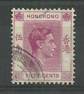 Hong Kong Oblitéré/canceled : Y & T ; N° 152, 156 ;  " Georges VI " - Oblitérés