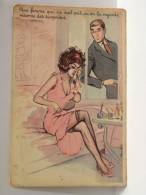 CPA - Illustrateur Carrière - Couple, Une Femme Qui Ne Sait Pas Qu'on La Regarde, Réserve Des Surprises - Carrière, Louis