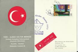 TURKEY 1975– FDC CARD TURKEY-GERMANY CULTURE CENTRE W 1 ST  OF 50  K-STAMPED CHILD THEATRE FESTIVAL    SEPT 1975 RE.TU16 - Unused Stamps