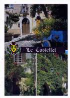 Carte Postale LE CASTELLET  1990  BLASON VAR 83 PROVENCE COTE D'AZUR VILLAGE MEDIEVAL MULTI VUES - Le Castellet