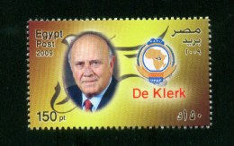 EGYPT / 2009 / SOUTH AFRICA / DE KLERK / NOBEL PRIZE IN PEACE / MNH / VF - Neufs