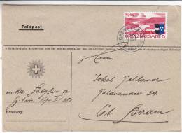 Feldpost - Suisse - Poste Militaire - Lettre De 1939 - Poste De Campagne - Brigade De Frontière - Armoiries - Dokumente
