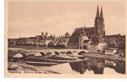 Regensburg Steinere Brücke Farbengrosshandlung Anton Vogl Sw Um 1920 - Regensburg