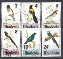 AP1453 - RHODESIA , Uccelli Serie 282/287 - Rhodesia (1964-1980)