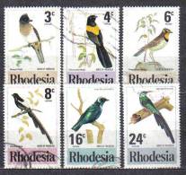 AP1453 - RHODESIA , Uccelli Serie 282/287 - Rhodésie (1964-1980)