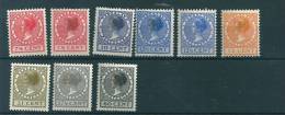 Netherlands 1924 SG 314a, 317a, 319a, 321c, 434, 326a, 331a, MM - Neufs