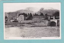 ABERGAVENNY  -  RIVER USK  AND  BLORENGE  - 1959   - BELLE CARTE  SM  PHOTO -  TUCK - Monmouthshire