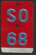 Velonummer Solothurn SO 68 - Kennzeichen & Nummernschilder