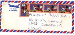 TZ1060 - GHANA , Lettera Commerciale  Per L' Italia . Football Calcio - 1982 – Espagne