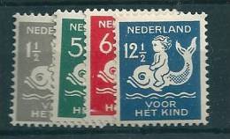 Netherlands 1929 Child Welfare SG 381a-384a, MM - Nuevos