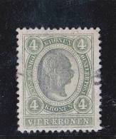 1899 4 KRONEN FASERPAPIEREINSCHLÜSSE ** - Nuevos