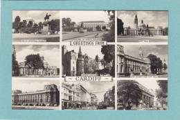 GREETINGS  FROM  CARDIFF  -  9  VUES  -  BELLE CARTE  S M PHOTO - - Glamorgan